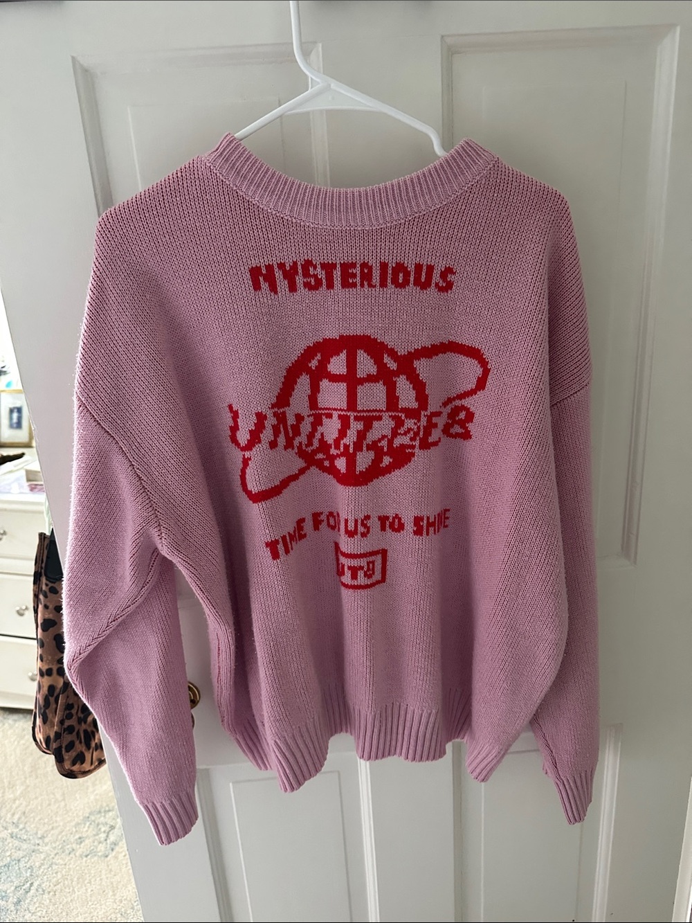Cider Pink Sweater, “Mysterious Time For Us to Shine”